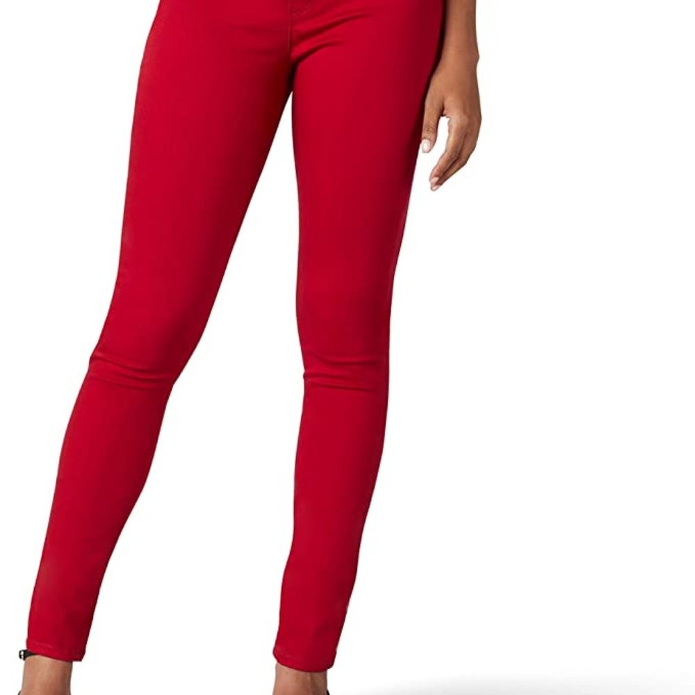 NWT Lee Women's Sculpting Slim Fit Red 18 Medium